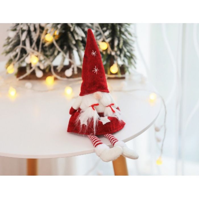krasnal świąteczny boże narodzenie  32 cm z pluszu ksn07cze