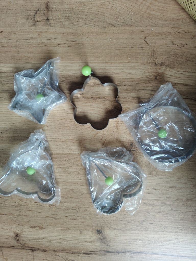 Nowe foremki 5 sztuk serduszko gwiazdka Miki do jajek ciastek
