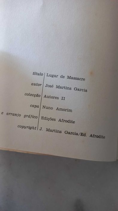Livro Lugar de Massacre