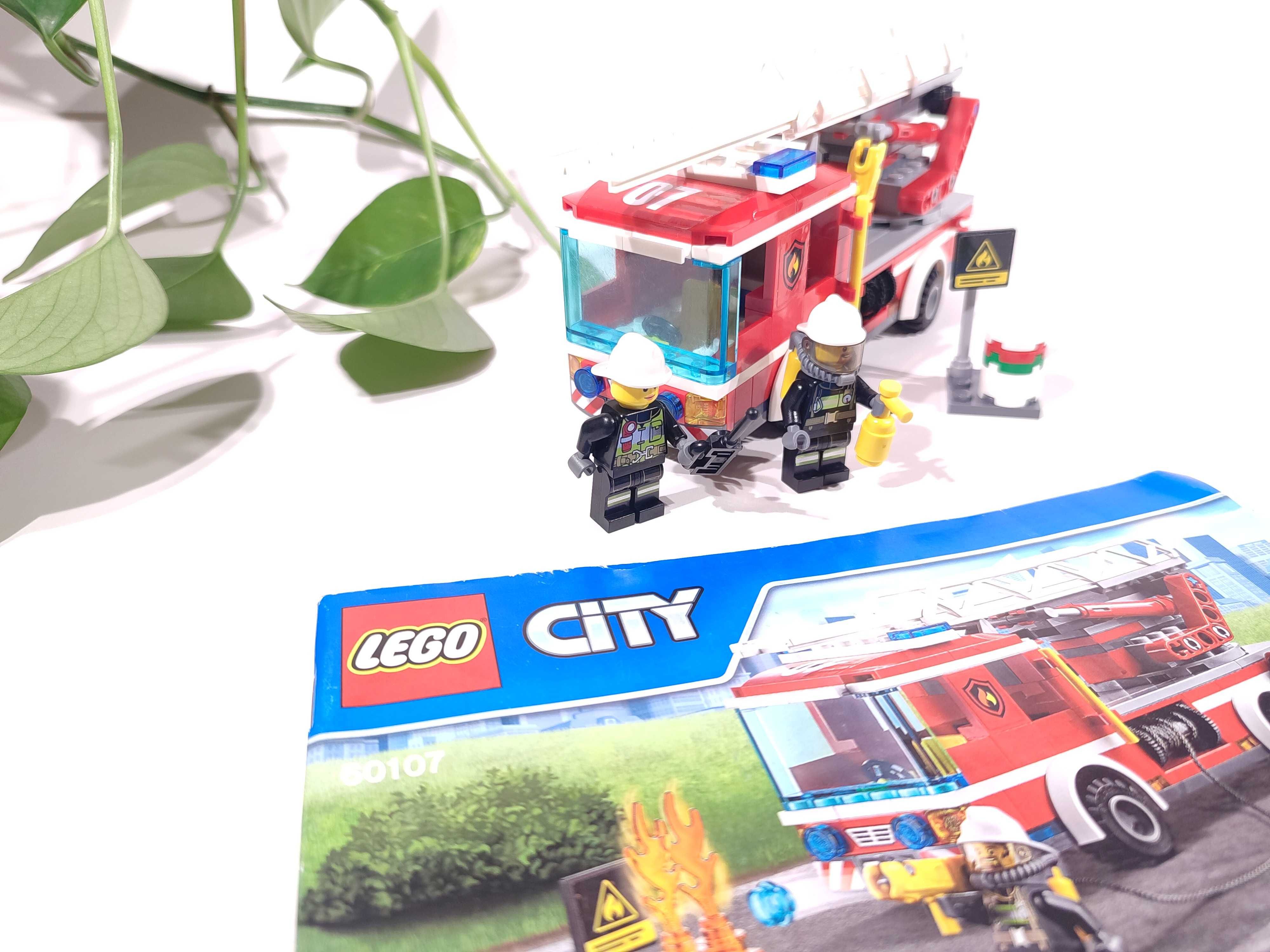 LEGO City 60107 - Wóz strażacki z drabiną - Komplet 100%