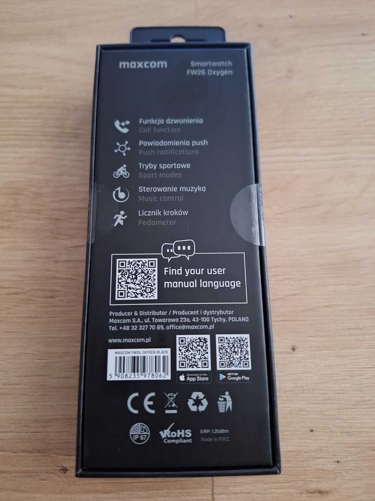 [NOWY] Smartwatch Maxcom Oxygen FW26