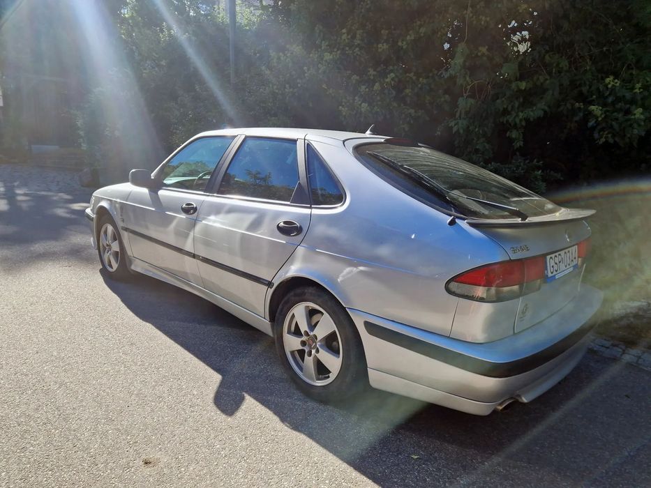 Saab 9-3X srebrny Saab 9.3 z piękną linią i w doskonałym stanie