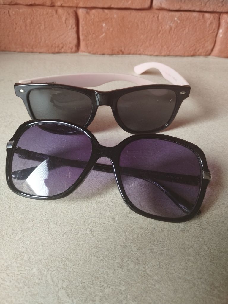 2 pary okularów przeciwsłonecznych