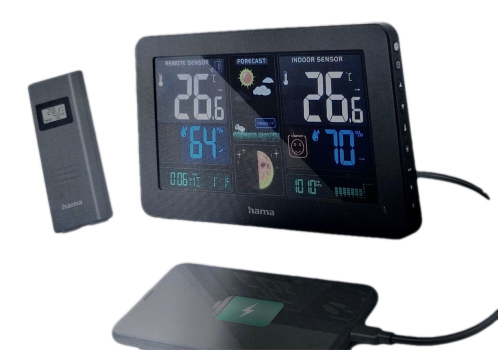 Stacja Pogodowa PREMIUM Z USB - hama