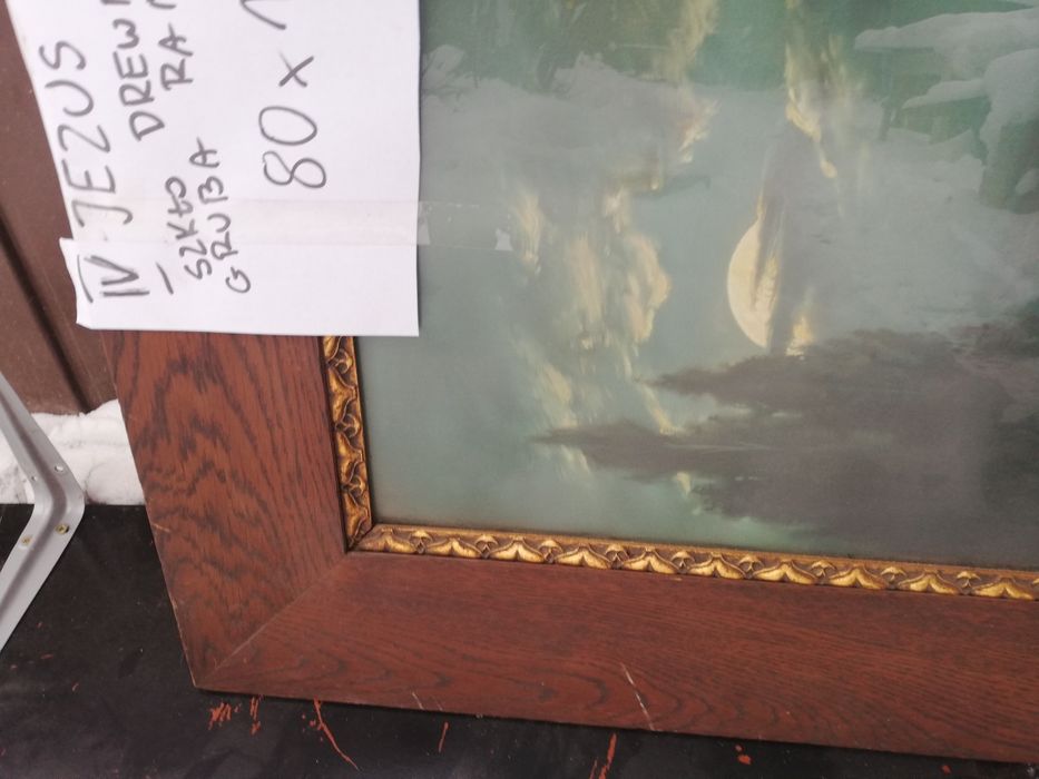 Obraz Jezus drewniana rama 80x122 cm