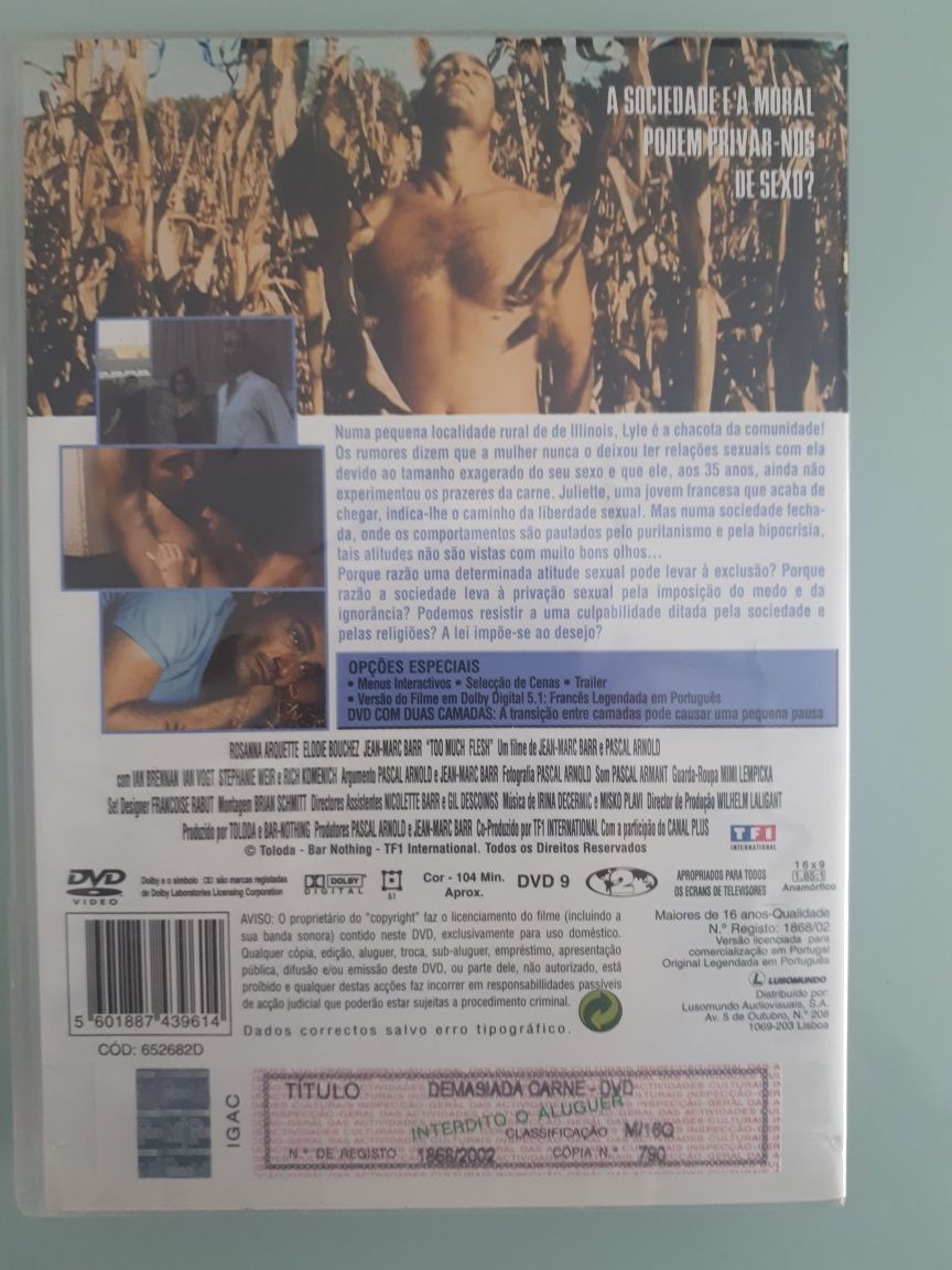 DVD demasiada carne