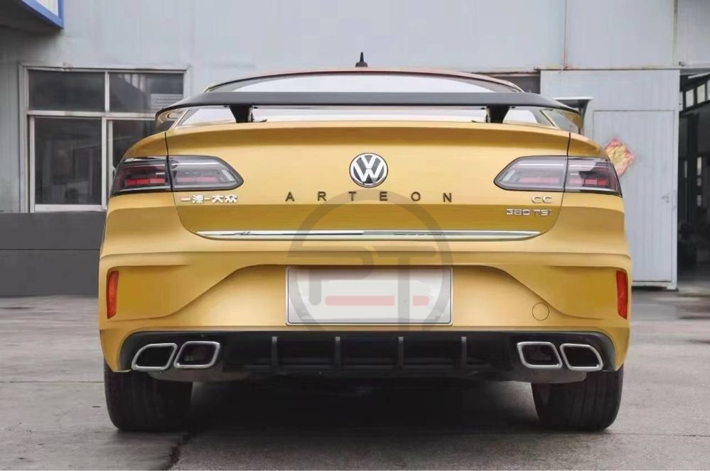 Бампер задний R-Line Volkswagen VW Arteon Артеон 2017-2020 Диффузор