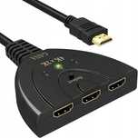 Rozdzielacz Switch HDMI 3x1 3 Porty Rozgałęźnik 4K