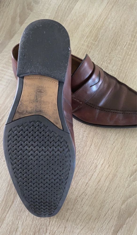 Buty męskie wsuwane eleganckie skóra Geox