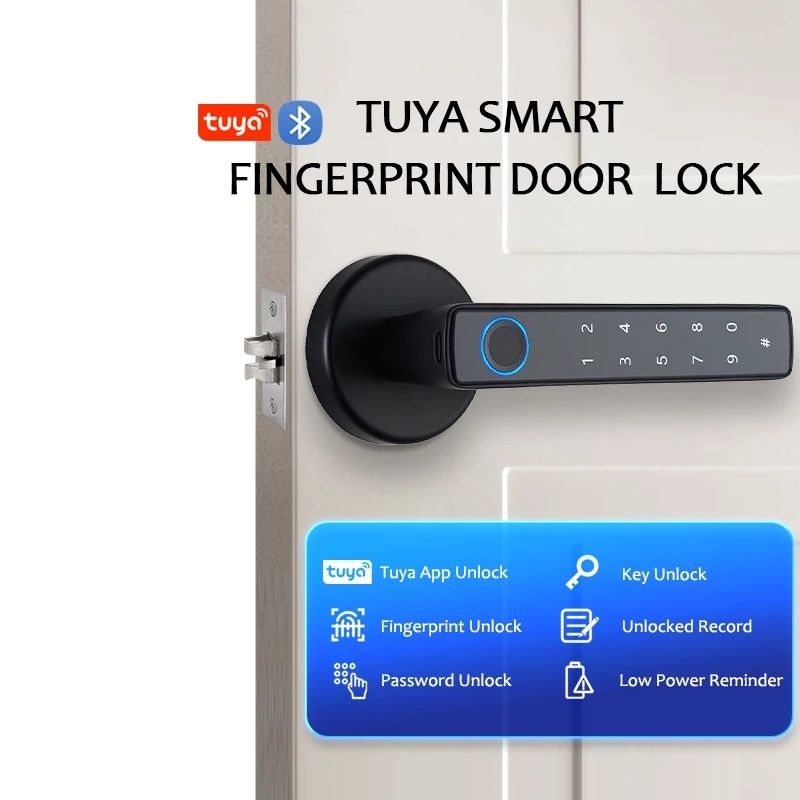 Fechadura de porta Inteligente Tuya Smart