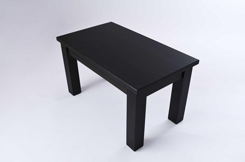 Stolik Kawowy DREWNIANY DĘBOWY Lakierowany kolor CZARNY