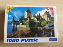 Puzzle 1000 elementów jezioro zamek Thun Szwajcaria