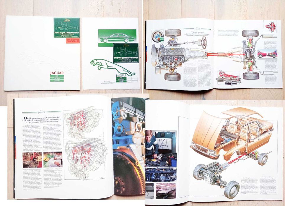 Jaguar 1987 - XJ6 SOVEREIGN DAIMLER silniki 3.6 - prospekt 46 str. BDB