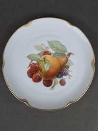 Przedwojenny talerzyk porcelanowy, owoce, Heinrich & Co nr 1
