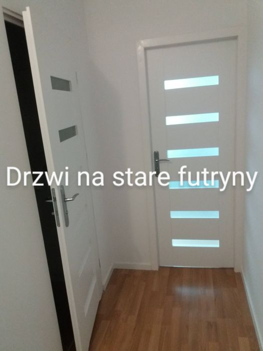 Montaż drzwi na stare futryny. Skracanie/Pasowanie/Ślusarz