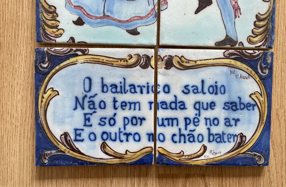 Painel azulejos antigos Fabrica S’Antanna anos 30