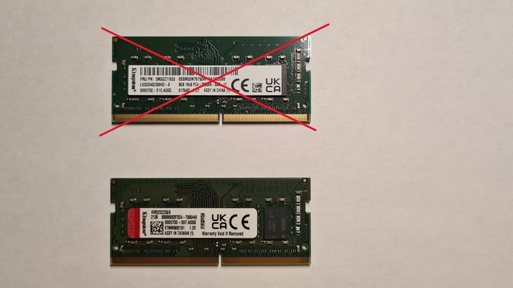 ОЗУ, Kingston SoDIMM DDR4 8gb