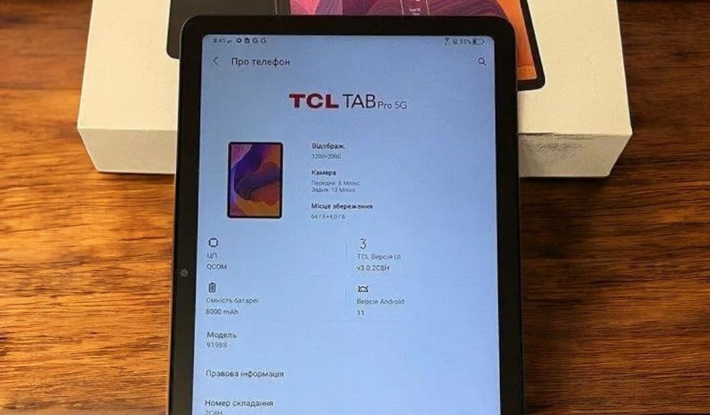 TLC Tab Pro 9198S | 10’4 | Qualcomm Snapdragon 480 |4gb ram | 64gb ssd
