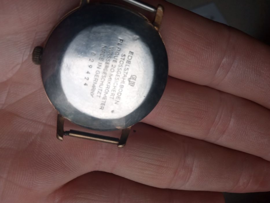Retro vintage zegarek na rękę niemiecki gub