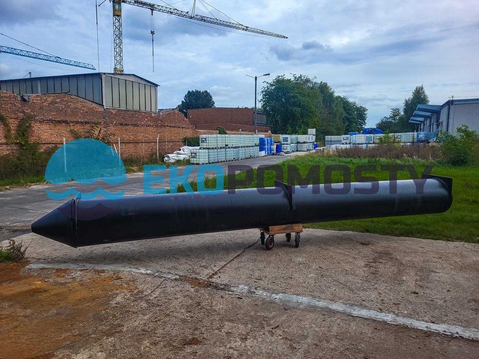 Pływak rurowy PE-HD 630mm - 6m, pomost pływający, platforma pływająca