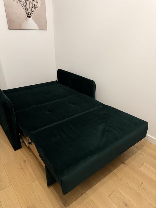 Amerykanka sofa kanapa ciemnozielona BRW