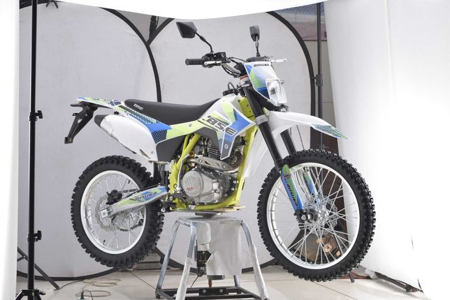 Мотоцикл BSE J3D ENDURO (бело-зеленый)  супер цена