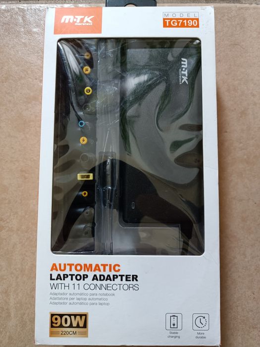 Carregador de Laptop automático com 11 pontos 15-20v 4-5A - novo