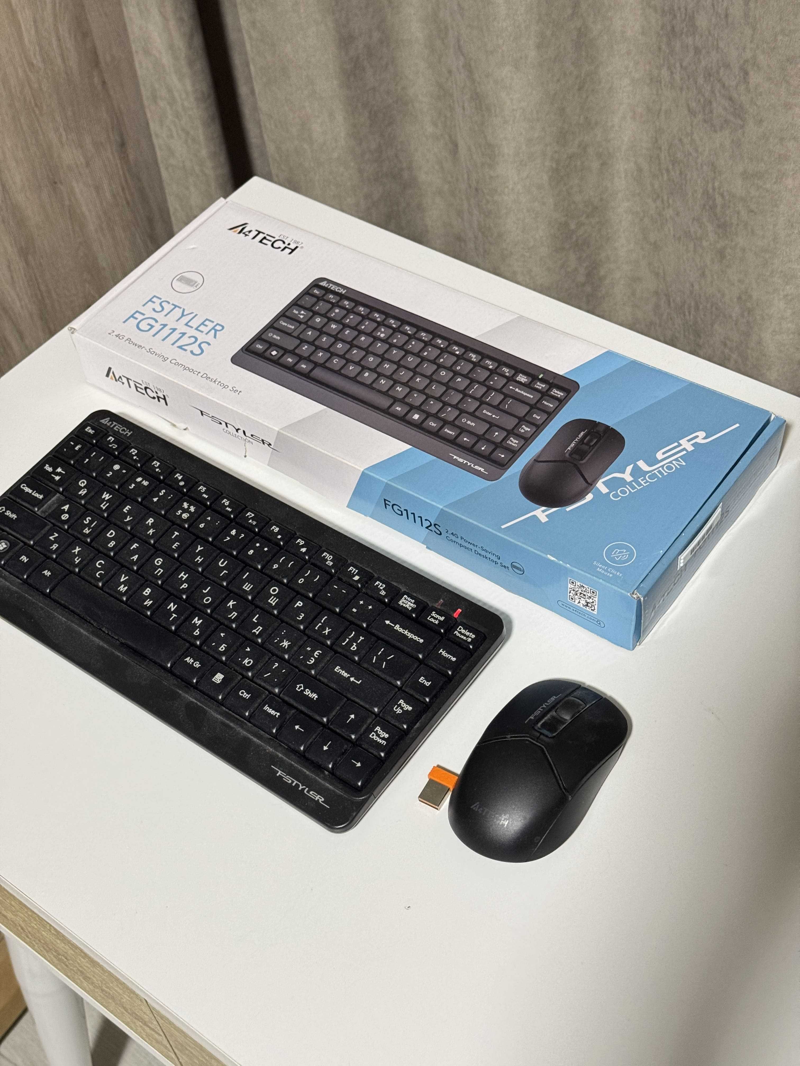 Терміново! A4Tech Fstyler FG1112S (Клавіатура + миша 2.4G WIFI)