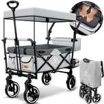 Wózek transportowy Kesser GTS 9100 z dachem i pasami składany 150 kg