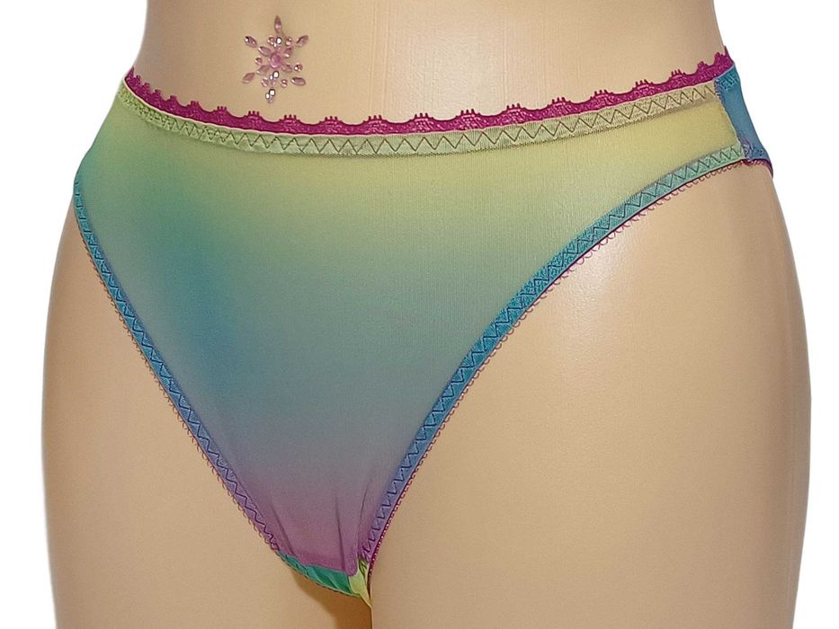 Savage X Fenty Majtki tiulowe otwarty krok Nowe S