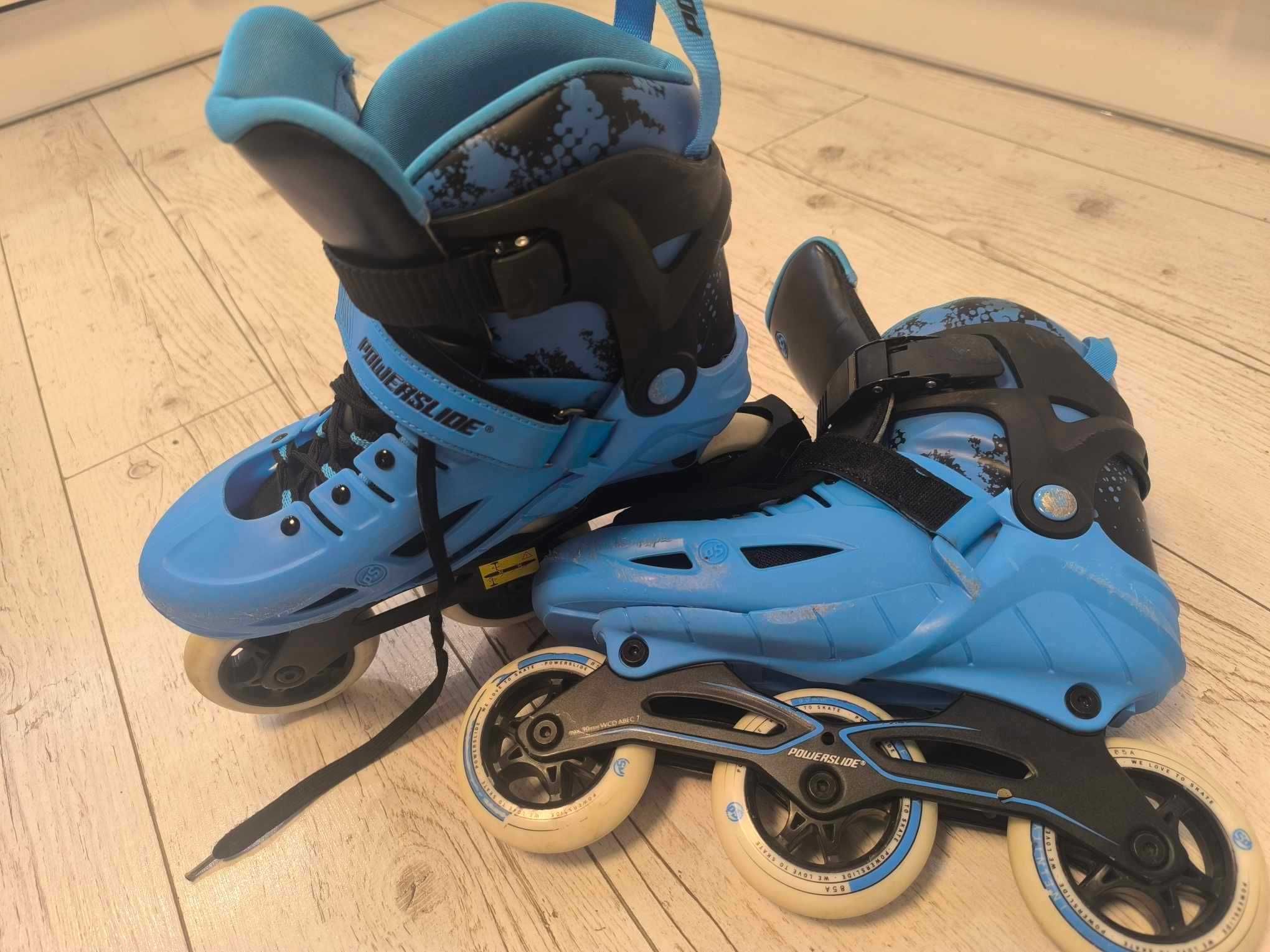 Rolki Powerslide regulowane  37-40 + ochraniacze i kask