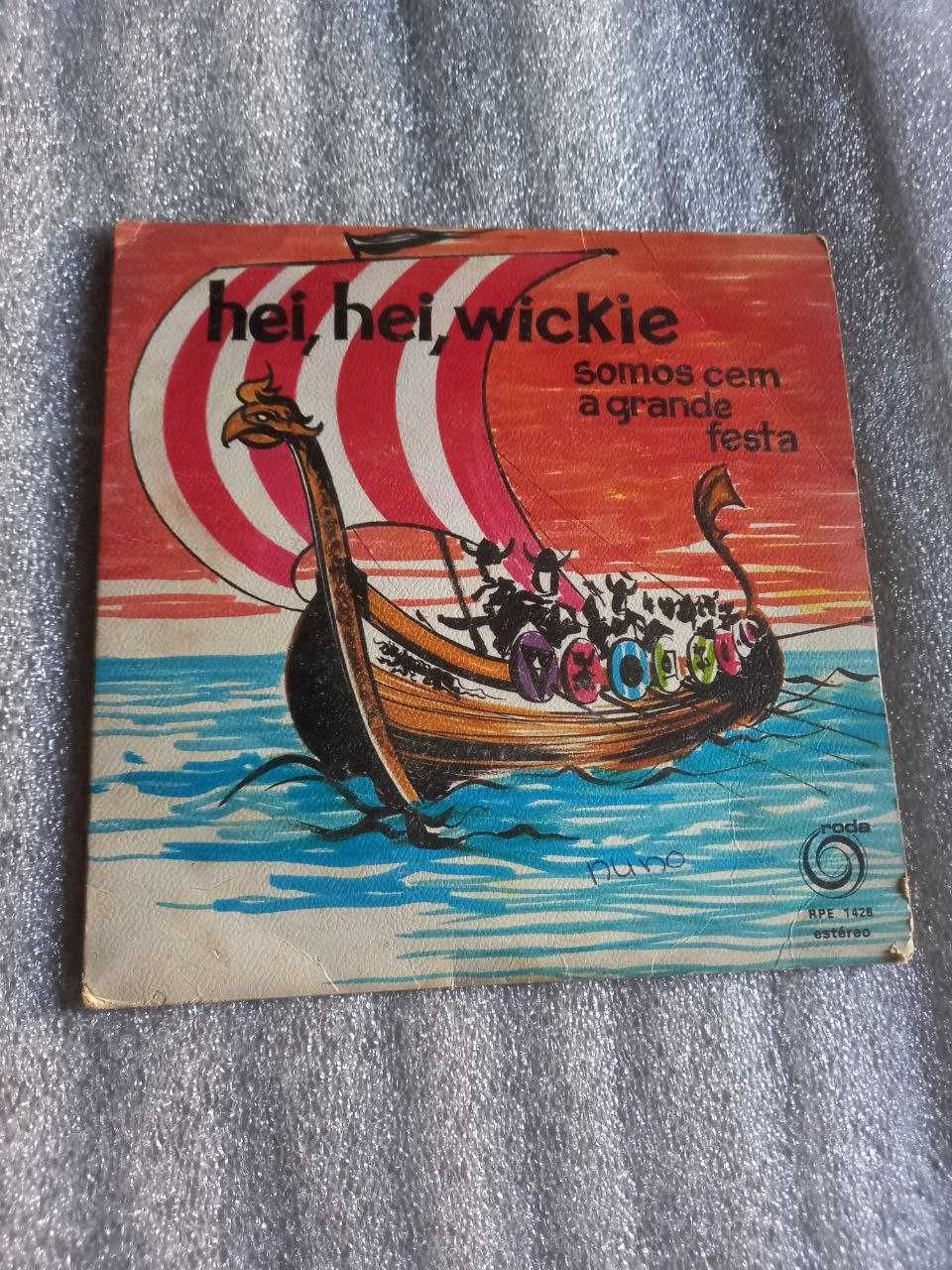 Disco vinil single '' hei hei, Wickie''