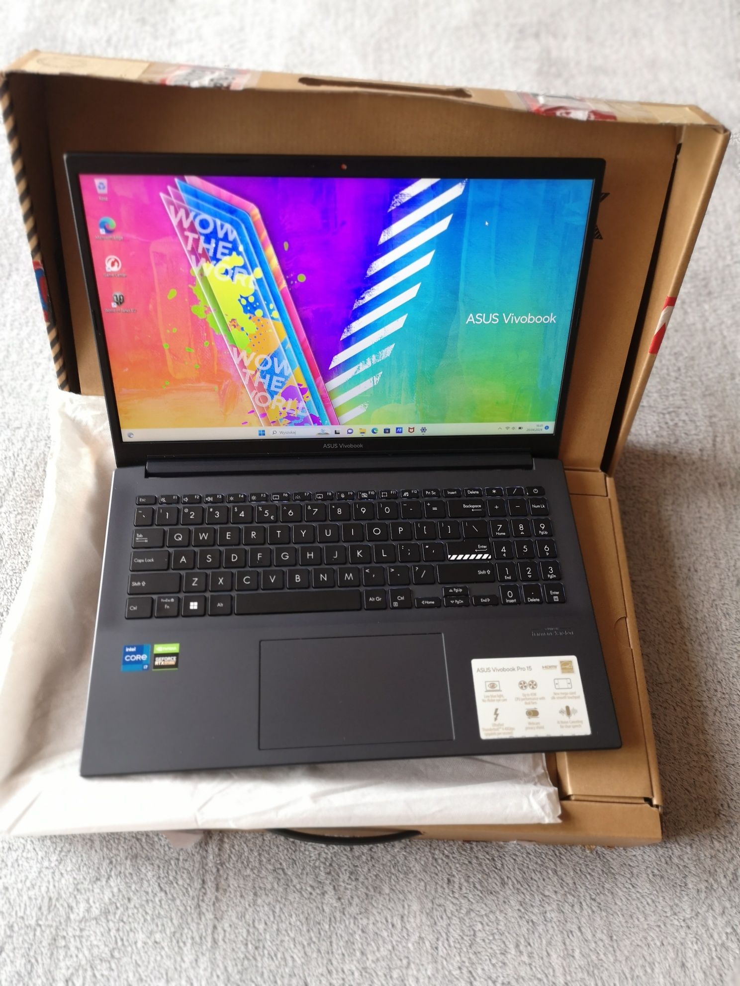 Laptop Gamingowy ASUS i7 16GB RTX3050