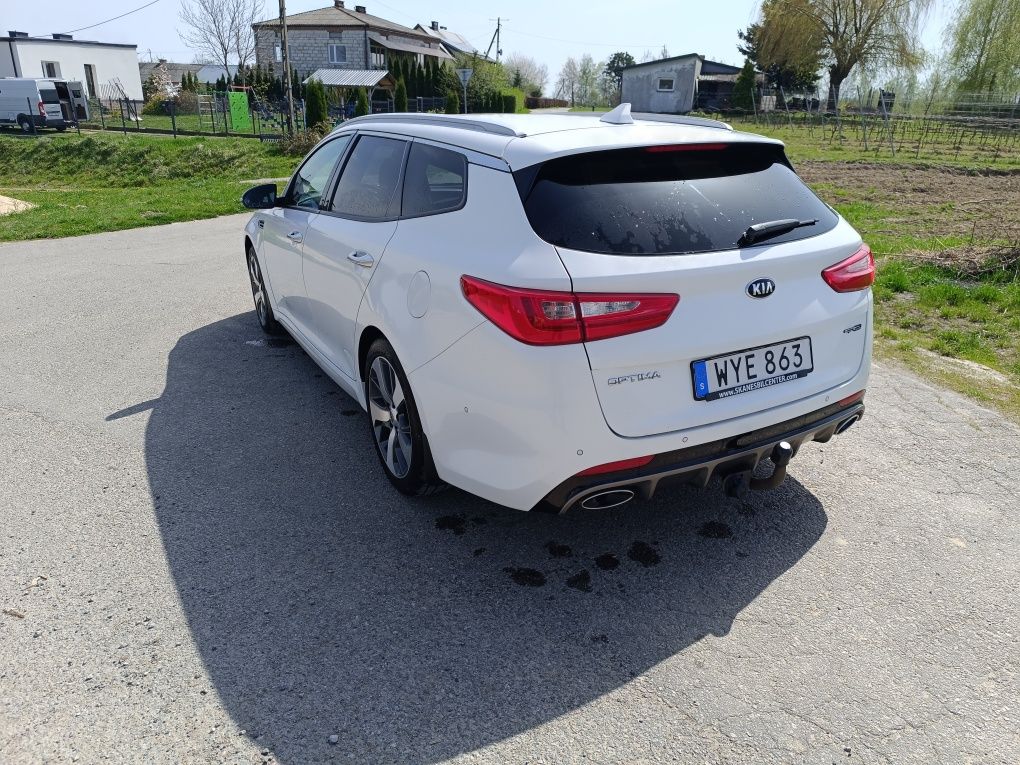 Kia Optima GT line automat kamera asystent LED czujniki łopatki bogata