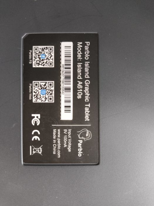Графічний планшет Parblo A610s