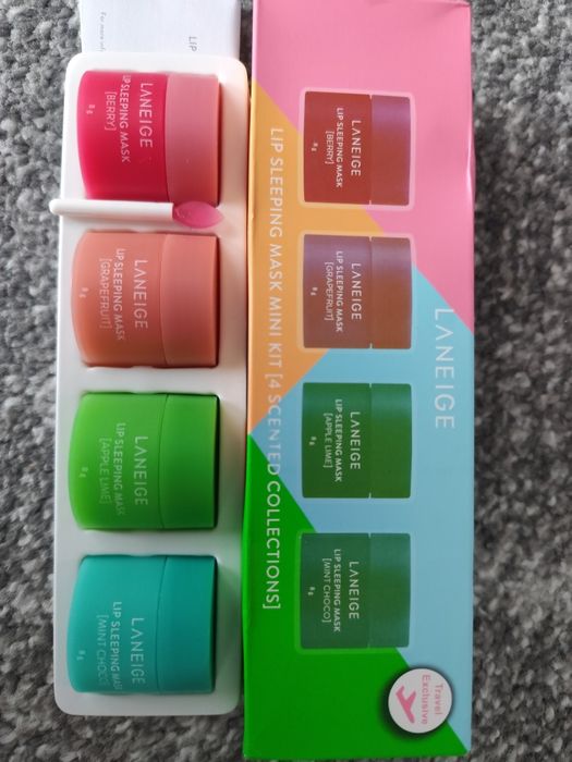 Laneige Lip Sleeping Mask Mini Kit 4×8g – nowy zestaw