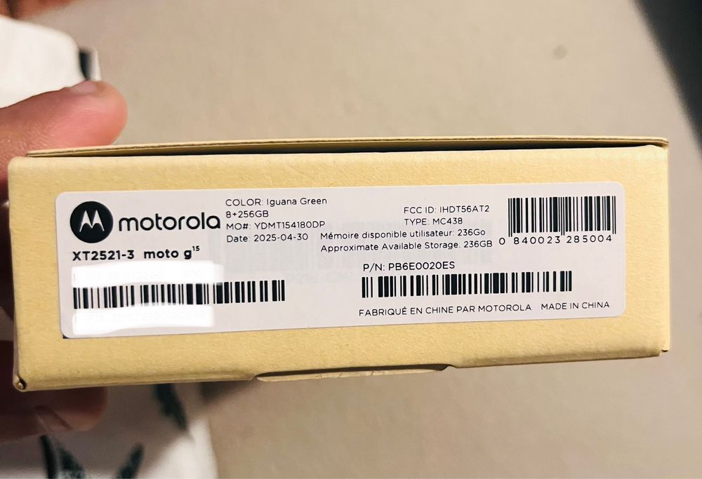 Moto G15 Iguana green novo