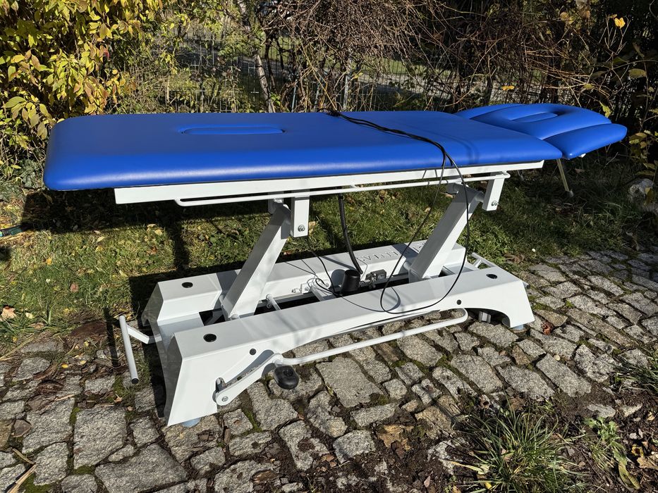 Stół rehabilitacyjny łóżko do masażu Juventas TSR 2 E – granatowy