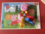 Świnka Peppa - interaktywna zabawka, grające klucze. Puzzle