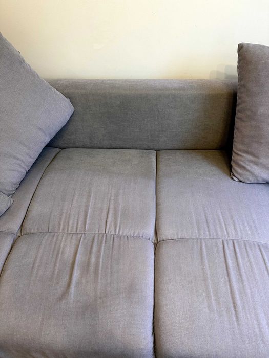 Narożnik kanapa z funkcją spania - Szary 280cm x 180cm