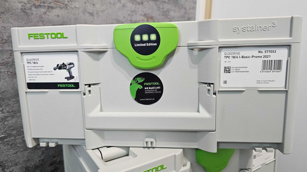 Akumulatorowa wiertarko wkrętarka udarowa Festool TPC 18/4