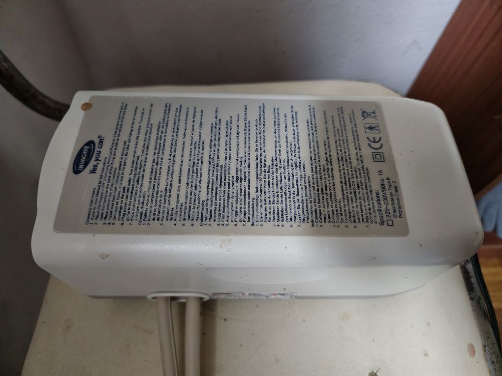 Compressor e colchão anti escarias