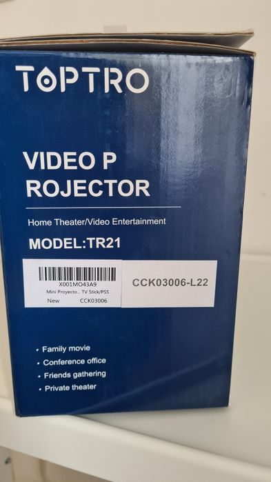 Mini Projetor Portátil TOPTRO