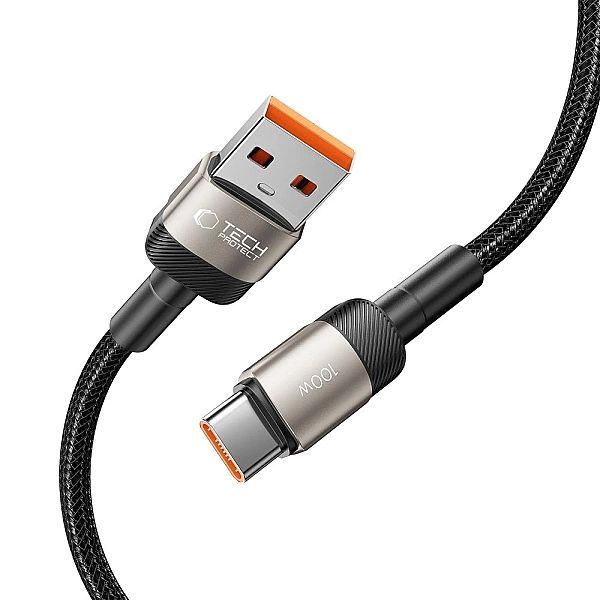 Kabel Tech-Protect UltraBoost Evo Usb-c / Usb-c 100w 5a 1m - tytanowy
