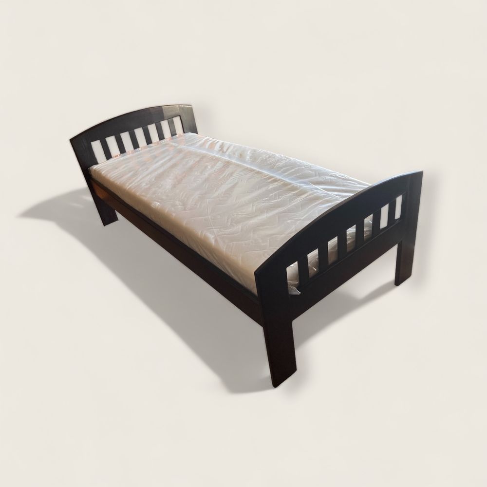 Nowe Łóżko drewniane 90 wenge 90x200 pojedyncze outlet II gatunek