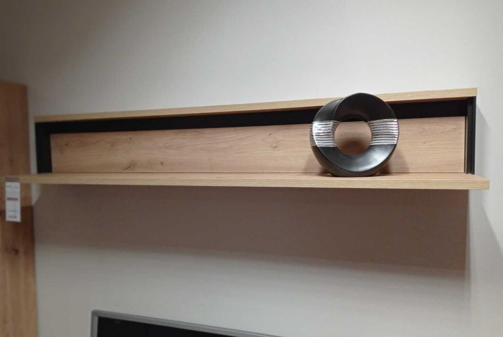 Półka wisząca na książki i dekoracje - 155 cm - Nowa - Dąb Artisan