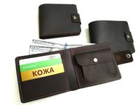 Чоловічий шкіряний гаманець В3 коричневий Ручна робота