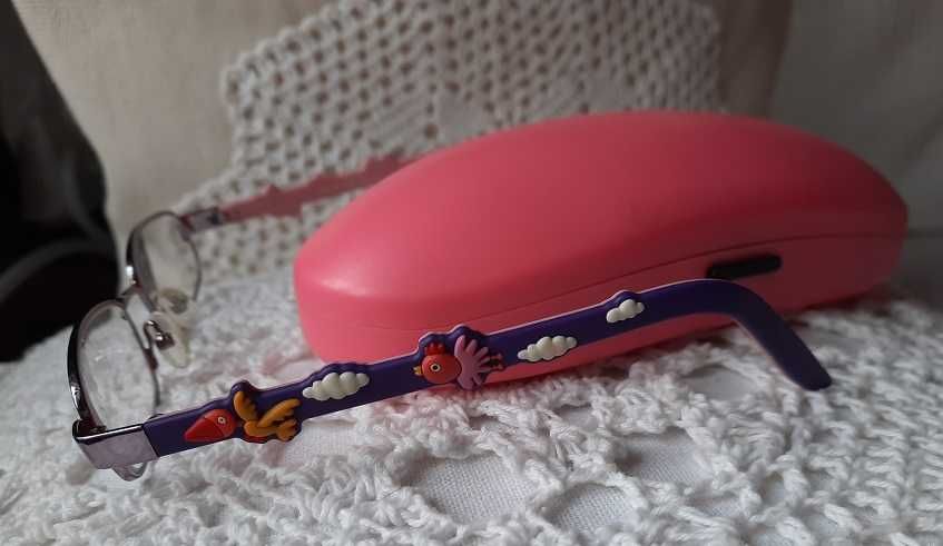 Dunelm dziecięce okulary oprawki korekcyjne etiu różowe fioletowe