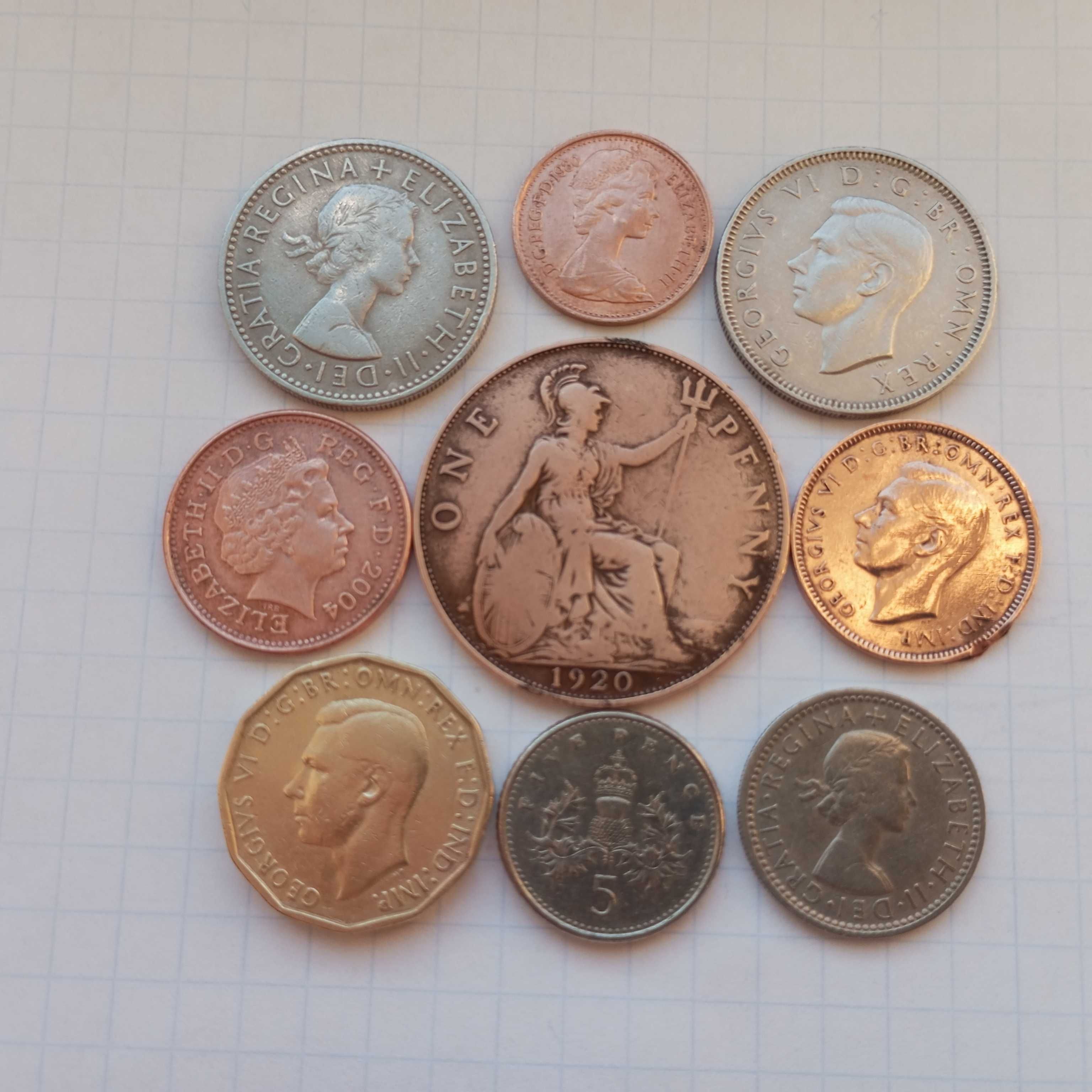 Продам наборы монет Великобритании, Ирландии, Нидерланды, Люксембург