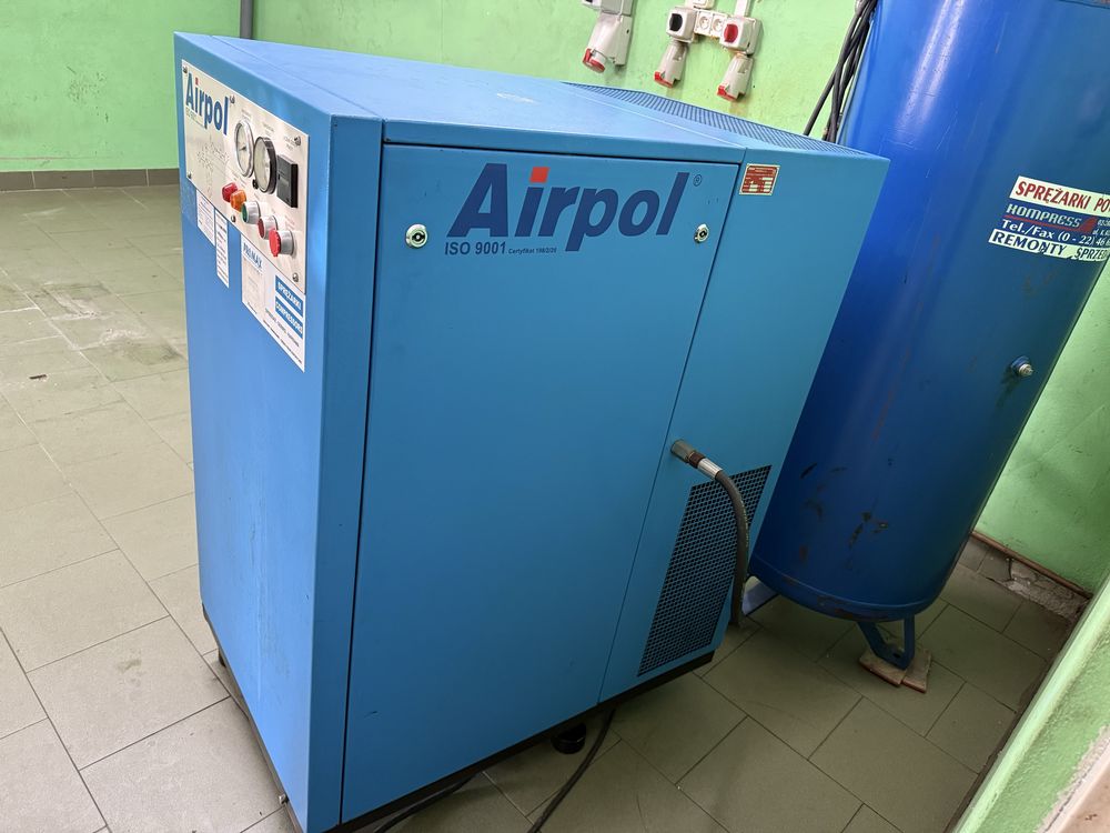 Sprężarka kompresor Airpol 7,5 KW i zbiornik 400 l